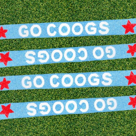 Go Coogs University of Houston Beaded Purse Strap | Houston Purse Strap - Picture 3 of 3